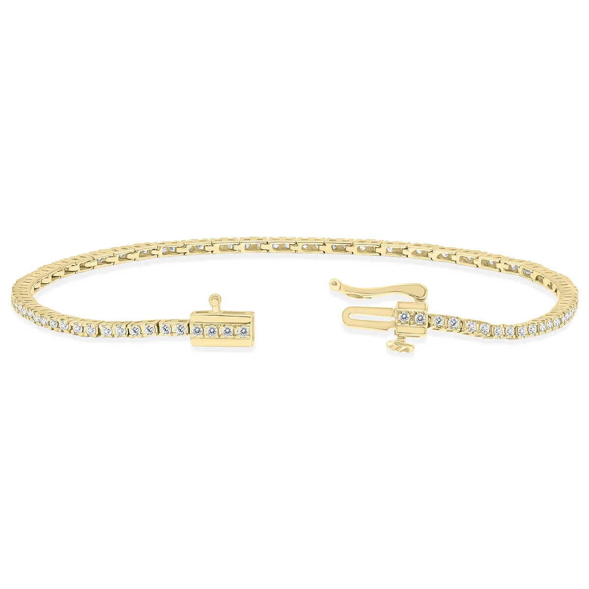 1 Carat Tw Diamond Tennis Bracelet In 14K Yellow Gold