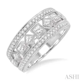 1 Ctw Diamond Fashion Ring in 14K White Gold