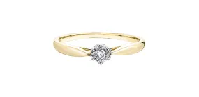 10K Yellow/White Gold "Illuminaire" Diamond Engagement Ring