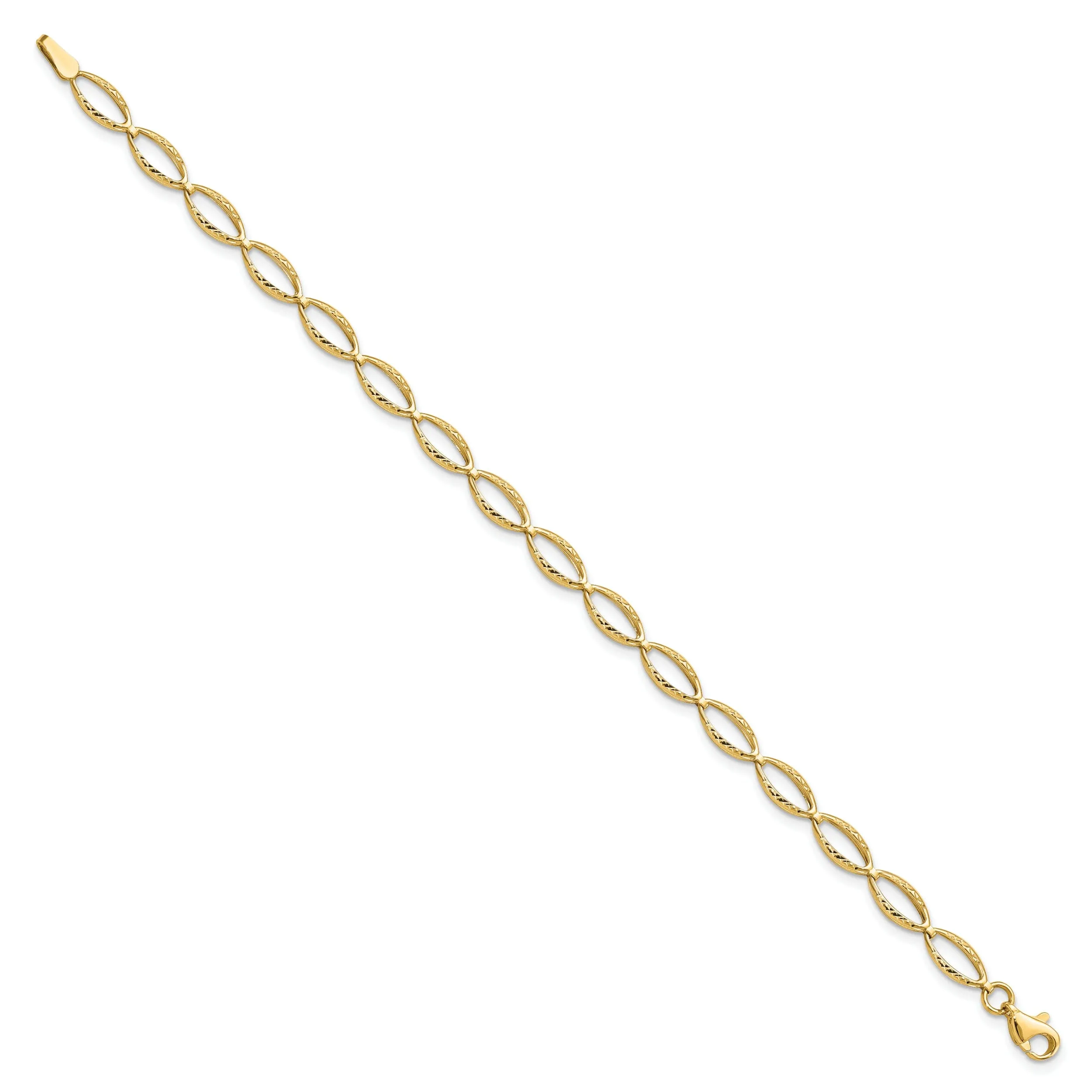 14k Yellow Gold Polished D.C Bracelet