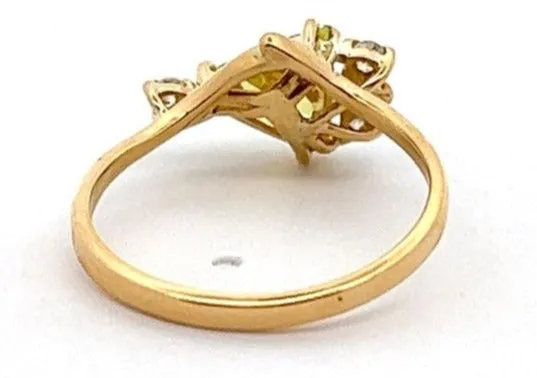 18ct Yellow Gold Cubic Zirconia Ring