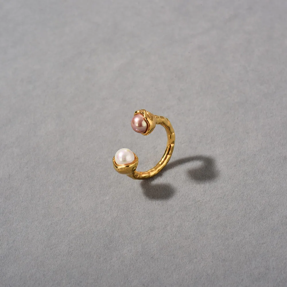 18K Gold Pearl Ring