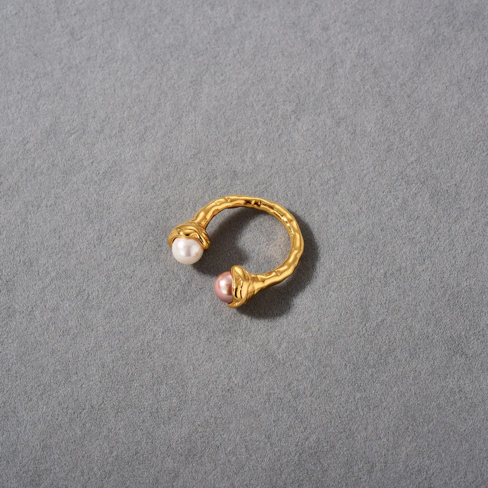 18K Gold Pearl Ring