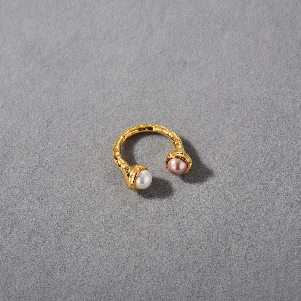 18K Gold Pearl Ring