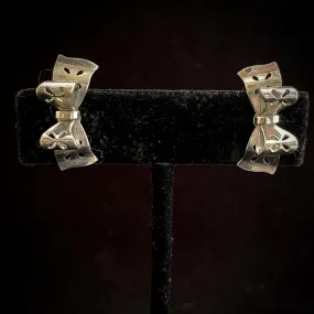 1950s Coro Bow Earrings