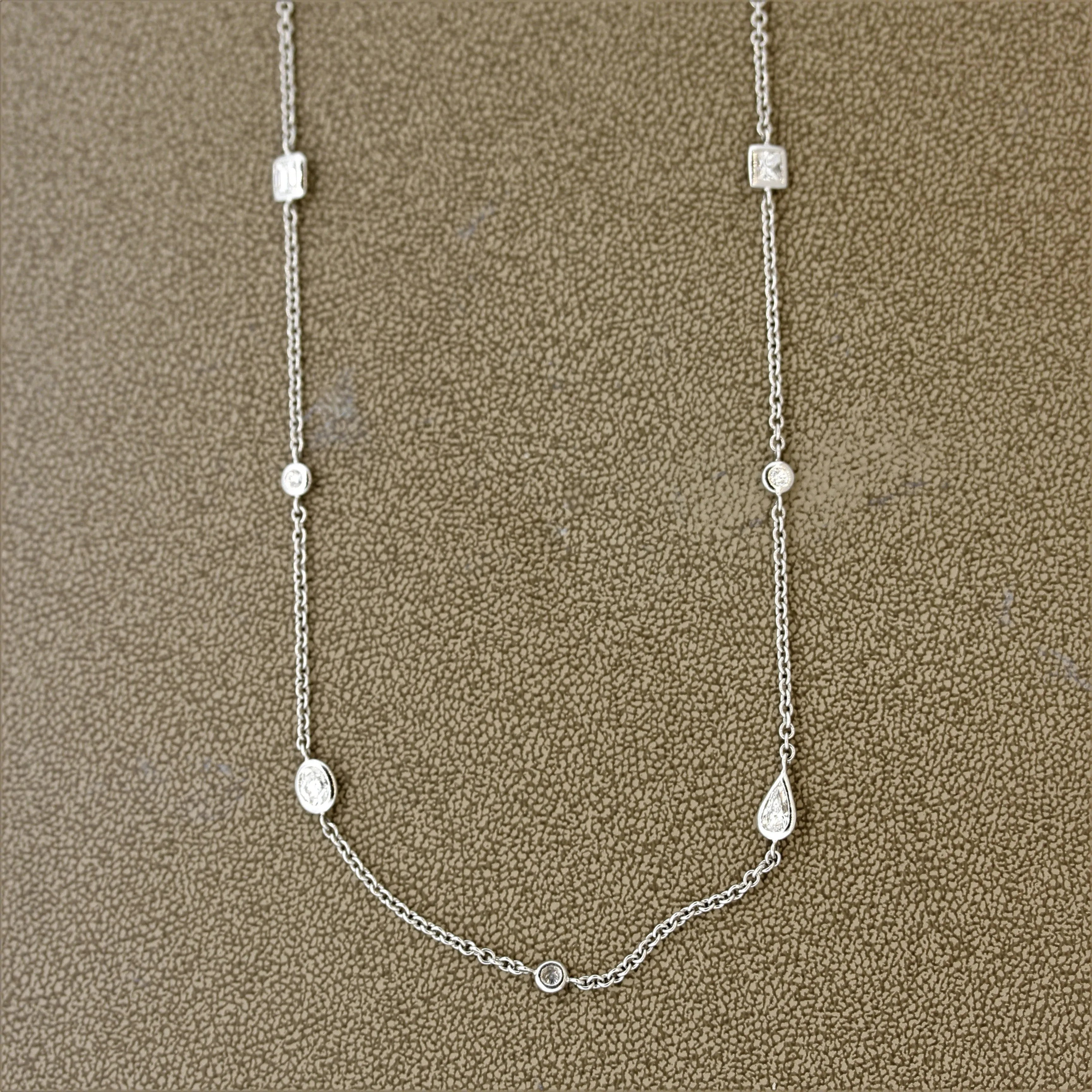 35-Inch Diamond by The Yard Gold Necklace