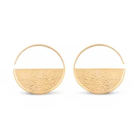 6g Hammered Disc Brass Earrings — Price Per 2