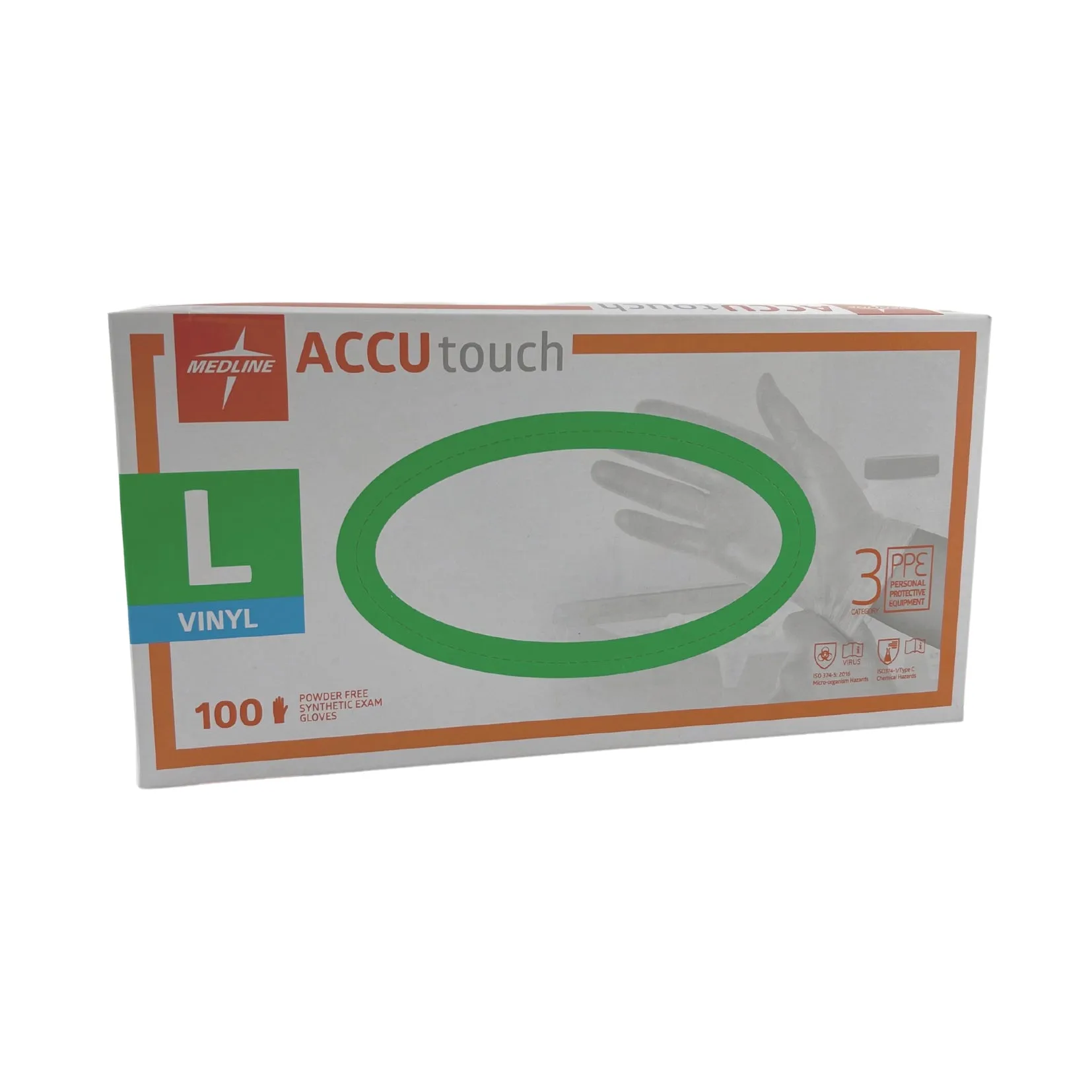 Accutouch Vinyl Clear Gloves Box 100