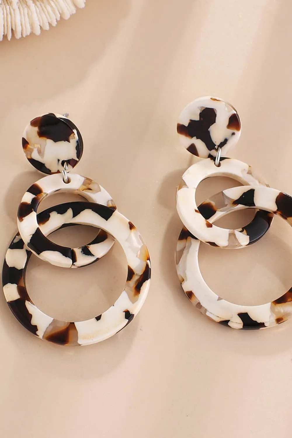 Acrylic Double-Hoop Earrings