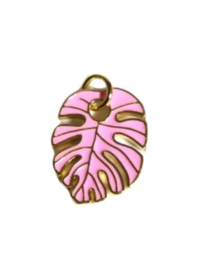 Allison Avery  Palm Leaf Charm - Pink