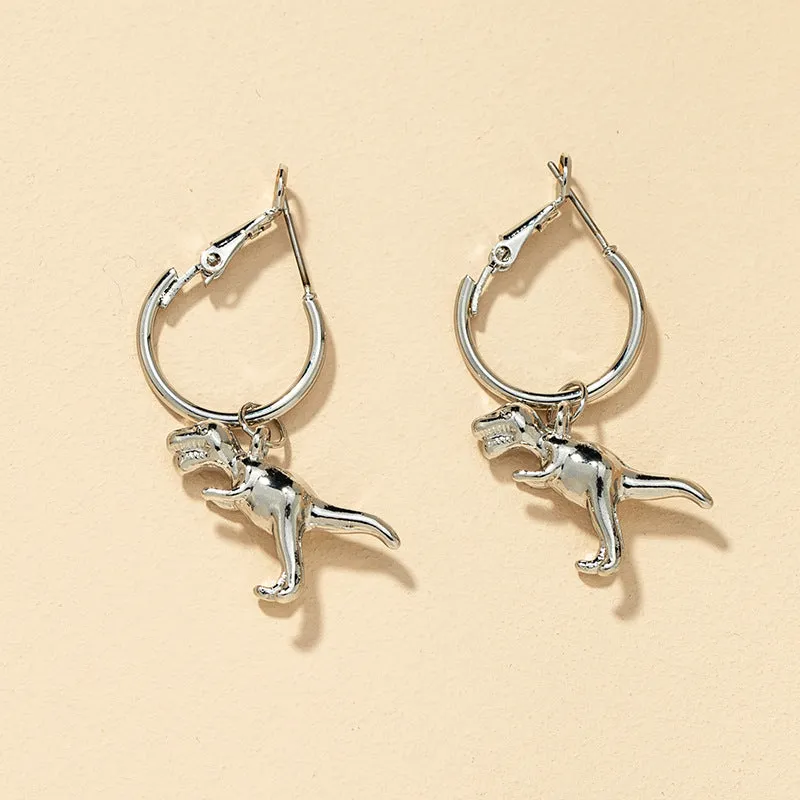 Alloy Dinosaur Earrings - Vienna Verve Collection by Planderful