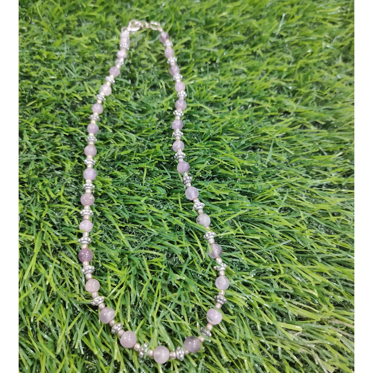 Amethyst Necklace Natural Crystal Stone AAA Quality Beads with Special Beads Fashion, Reiki Healing & Crystal Healing Jewellery