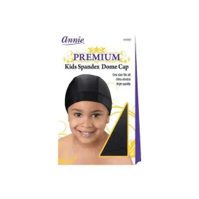 ANNIE Kid Spandex Dome Cap [Black] #04592