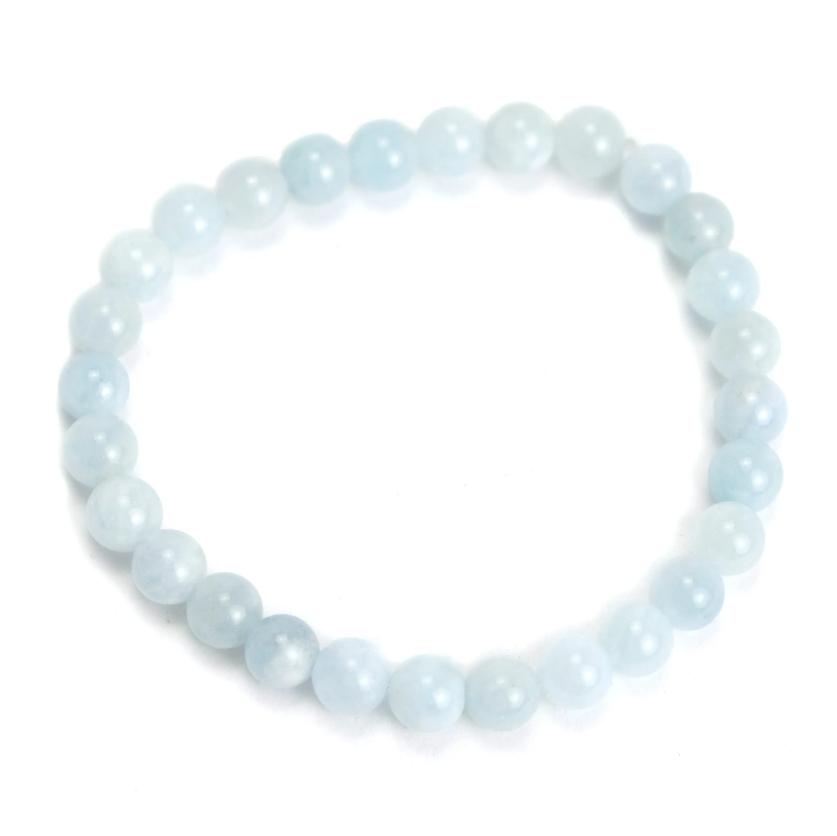 Aquamarine 6mm Stretch Bracelet