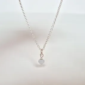 Aquamarine A  Silver Pendant for Women "Stone of Faith"