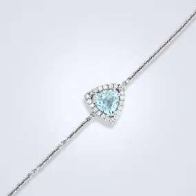 Aquamarine Diamond Bracelet