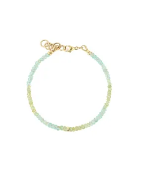 Aquamarine Single Rondelle Bracelet | 3mm