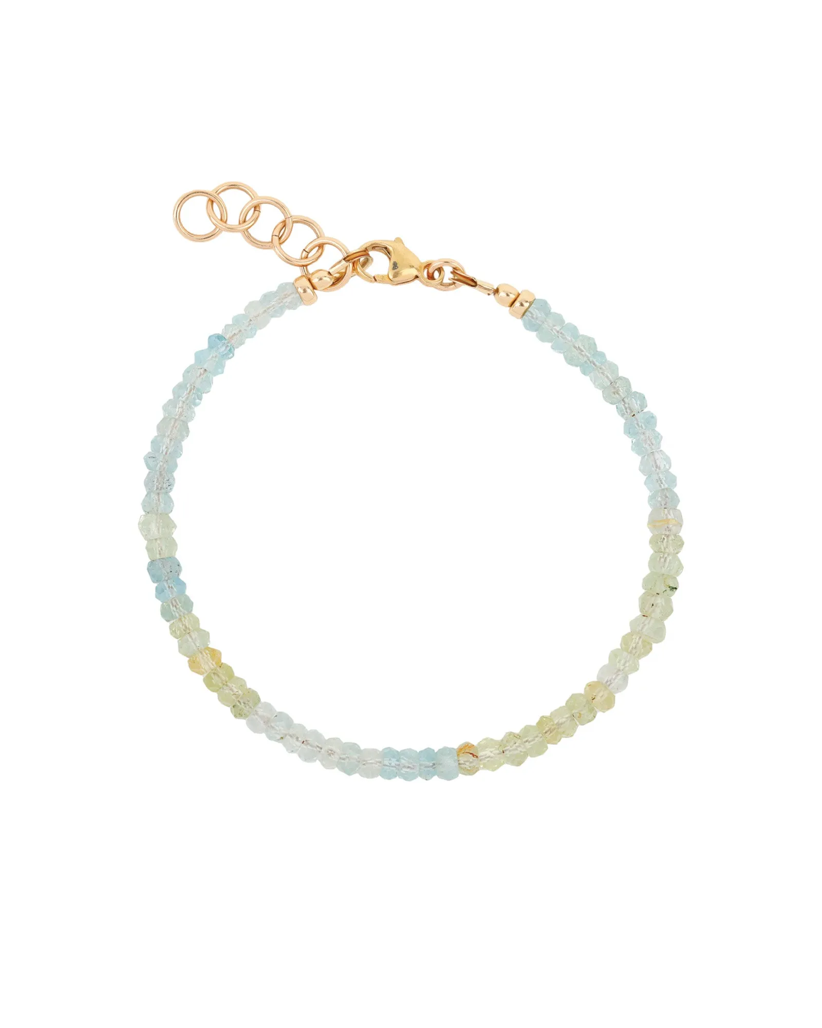 Aquamarine Stone Bracelet | 3mm