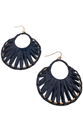 Big Moves Earrings - Black - FINAL SALE