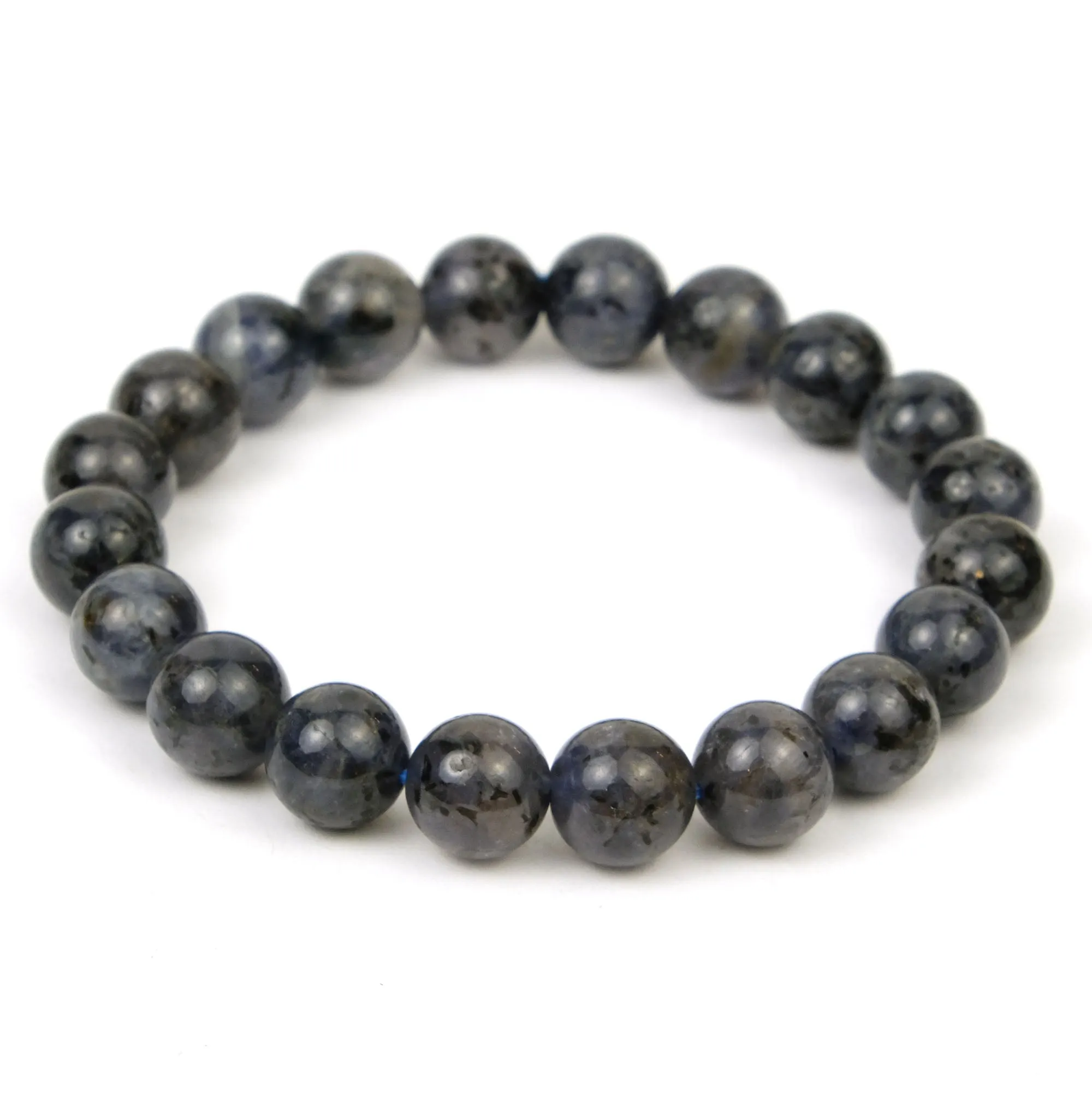 Black Tanzanite Stretch Bracelet 9mm