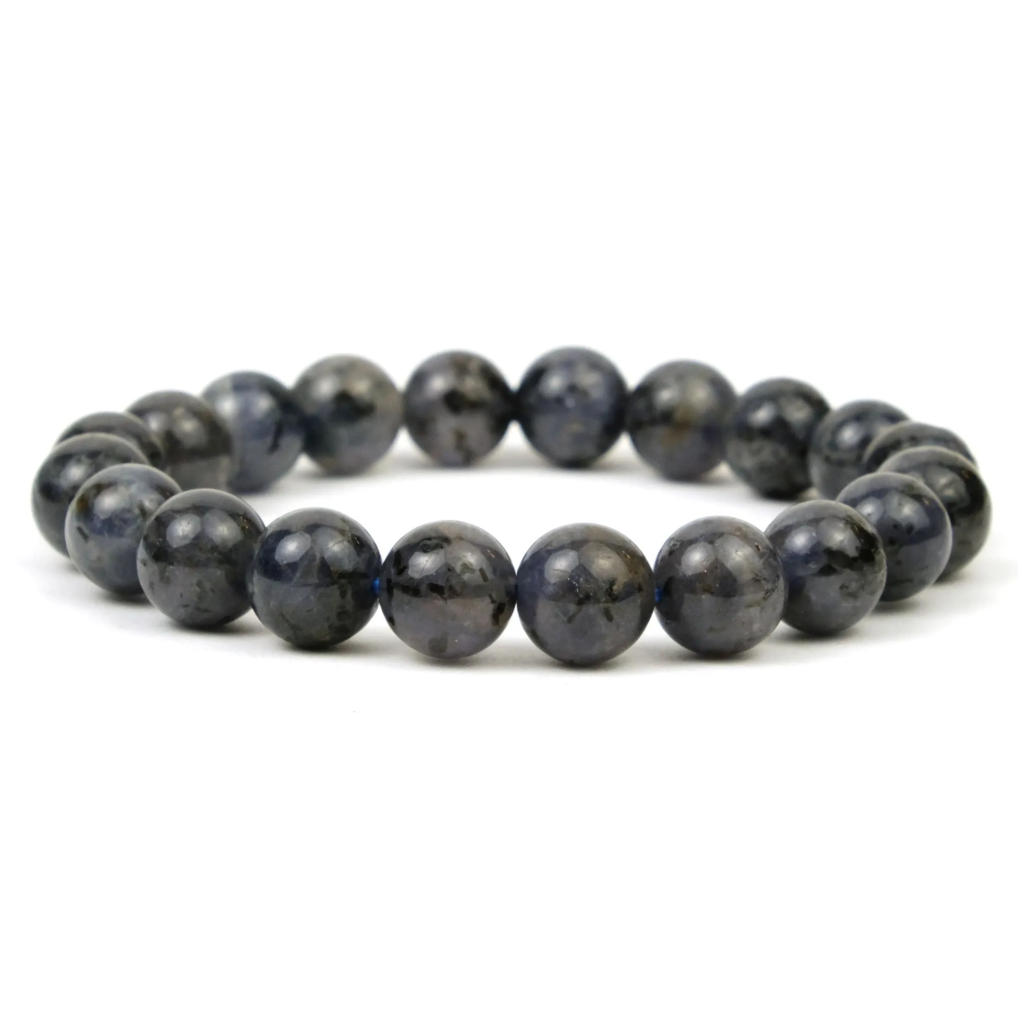 Black Tanzanite Stretch Bracelet 9mm