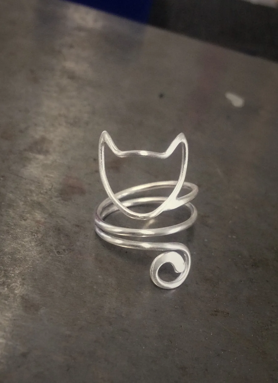 Cat Ring, Sterling Cat Ring, Cat Lady Ring, Cat Jewelry, Unique Cat Ring, Modern Cat Ring, Minimalist Cat Jewelry, Cats,Kitty Ring,Halloween