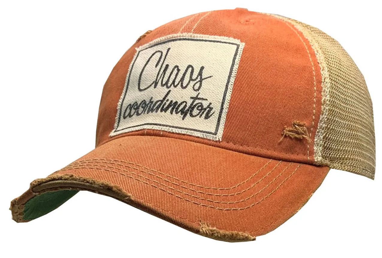 Chaos Coordinator Distressed Trucker Cap 2 colors!