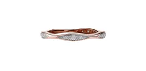 CHI CHI  ROSE GOLD DIAMOND SCALLOPED BAND