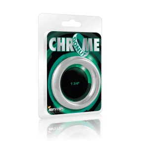 Chrome Wide Donut Cock Ring - 2.25 inch