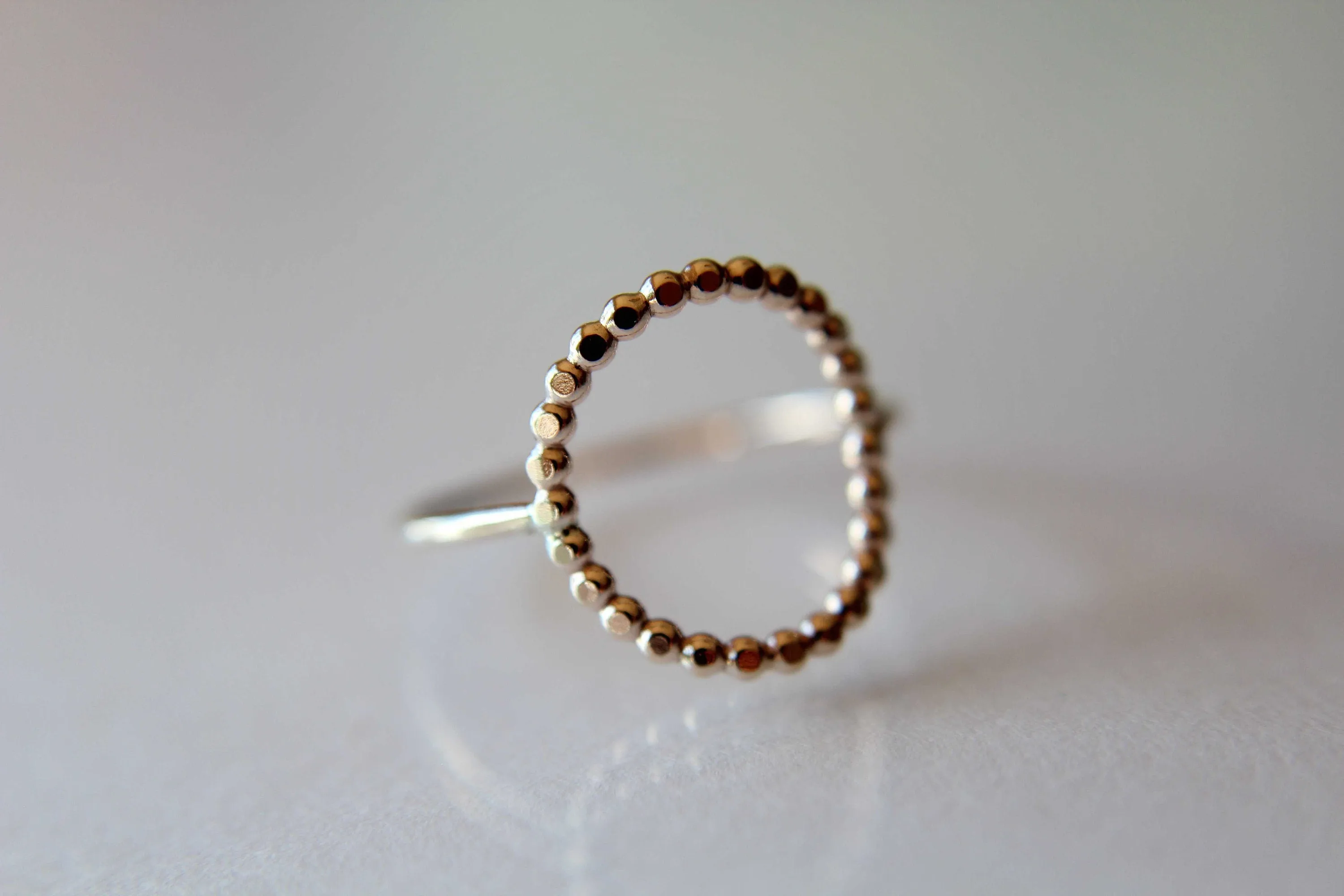 Circle Ring, Beaded Rings, Eternity Rings, Beaded Circle Ring,Simple Modern Ring, Karma Circle Ring, Minimalist Jewelry, Karma Ring, Gift