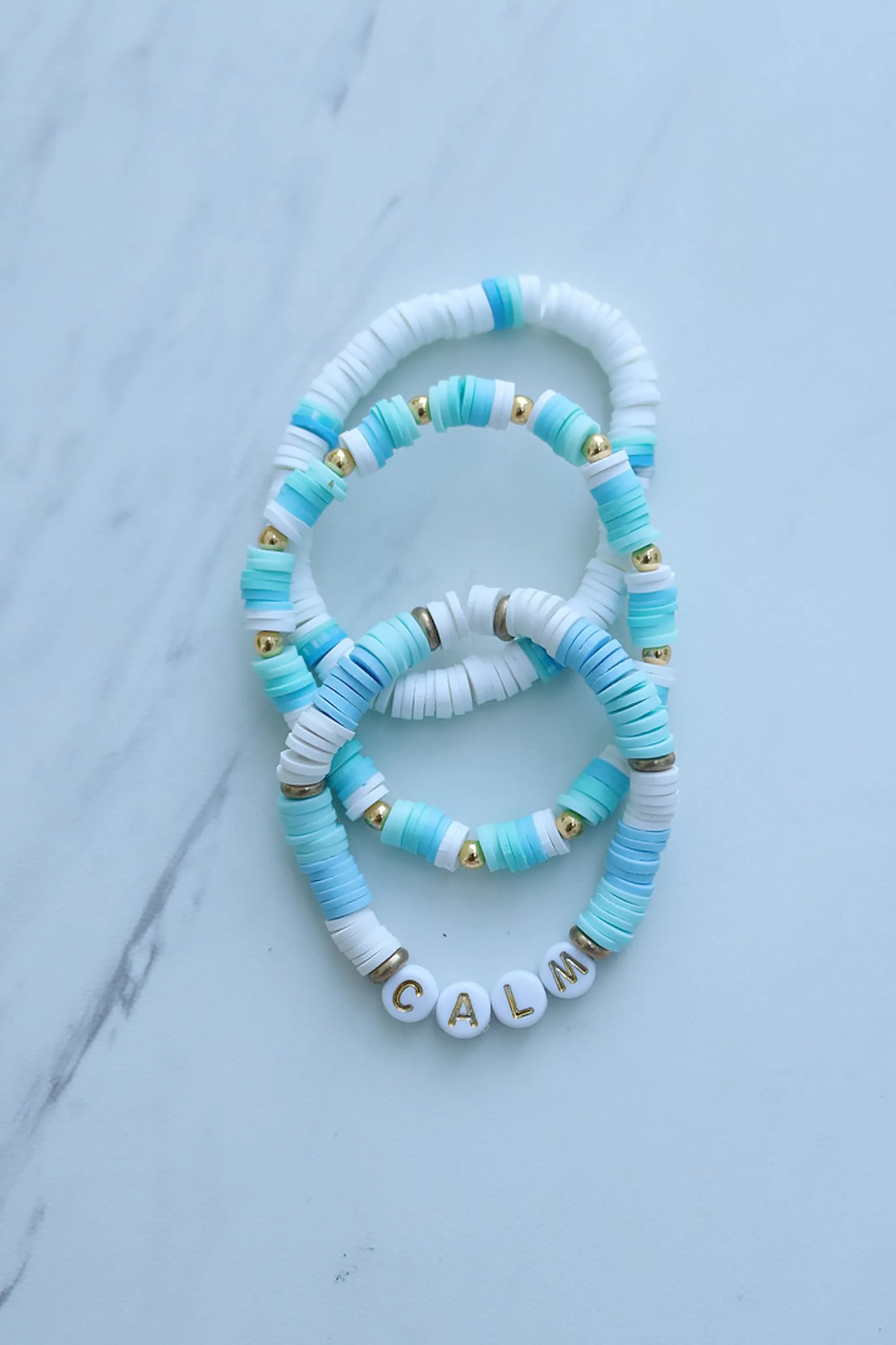 Clay Bead Bracelet Set