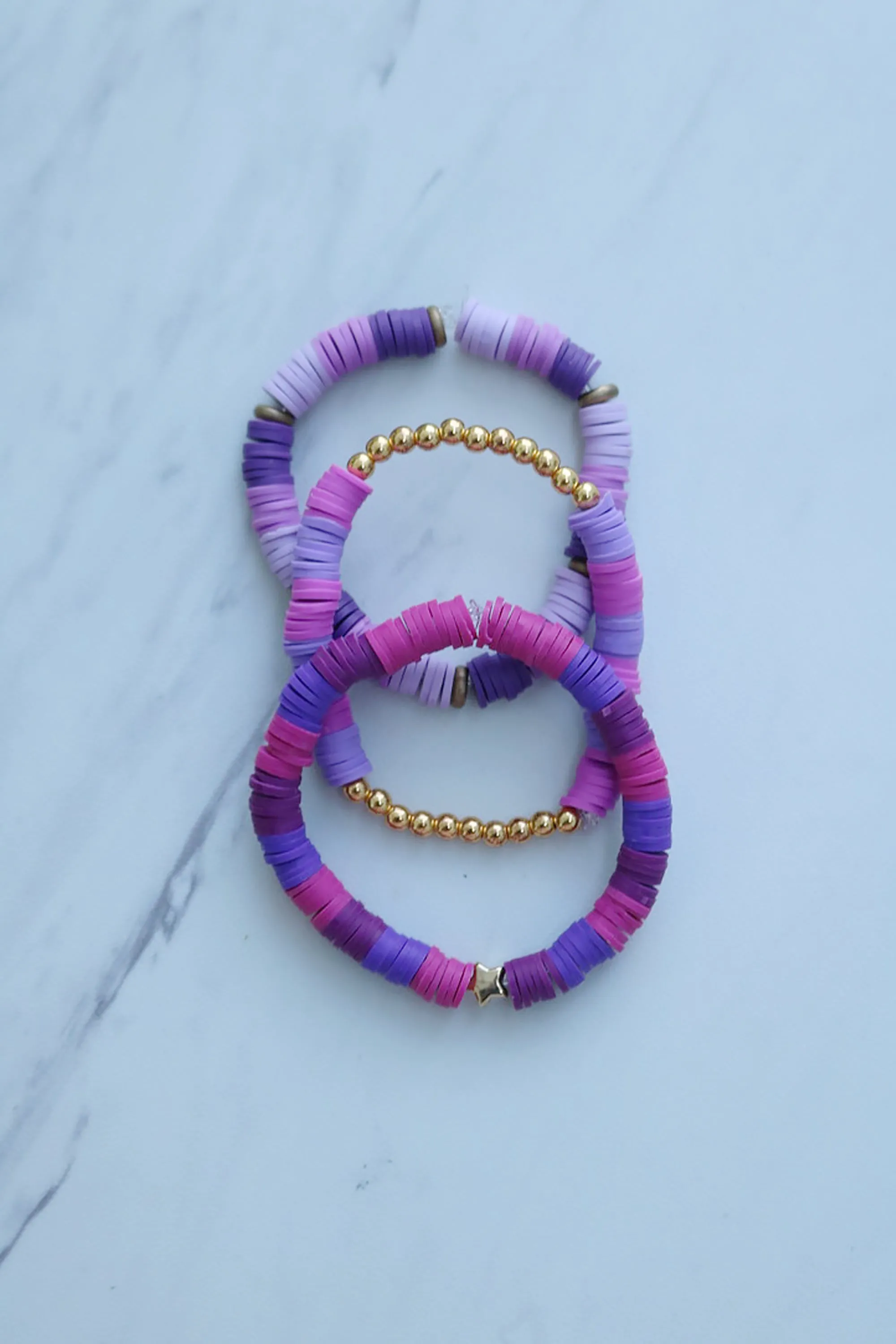 Clay Bead Bracelet Set