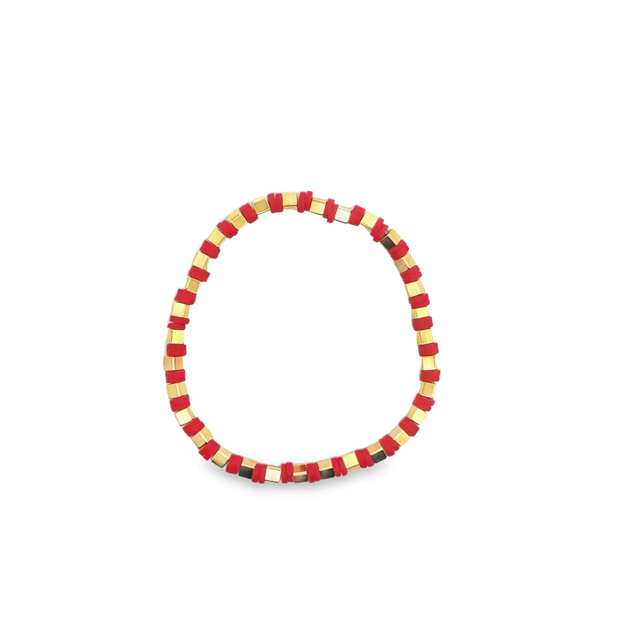 Colorful Polymer Beaded Bracelet (I488)