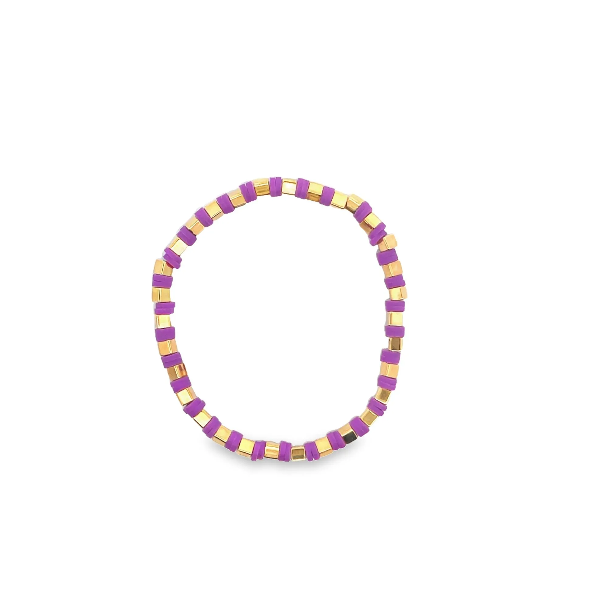 Colorful Polymer Beaded Bracelet (I488)