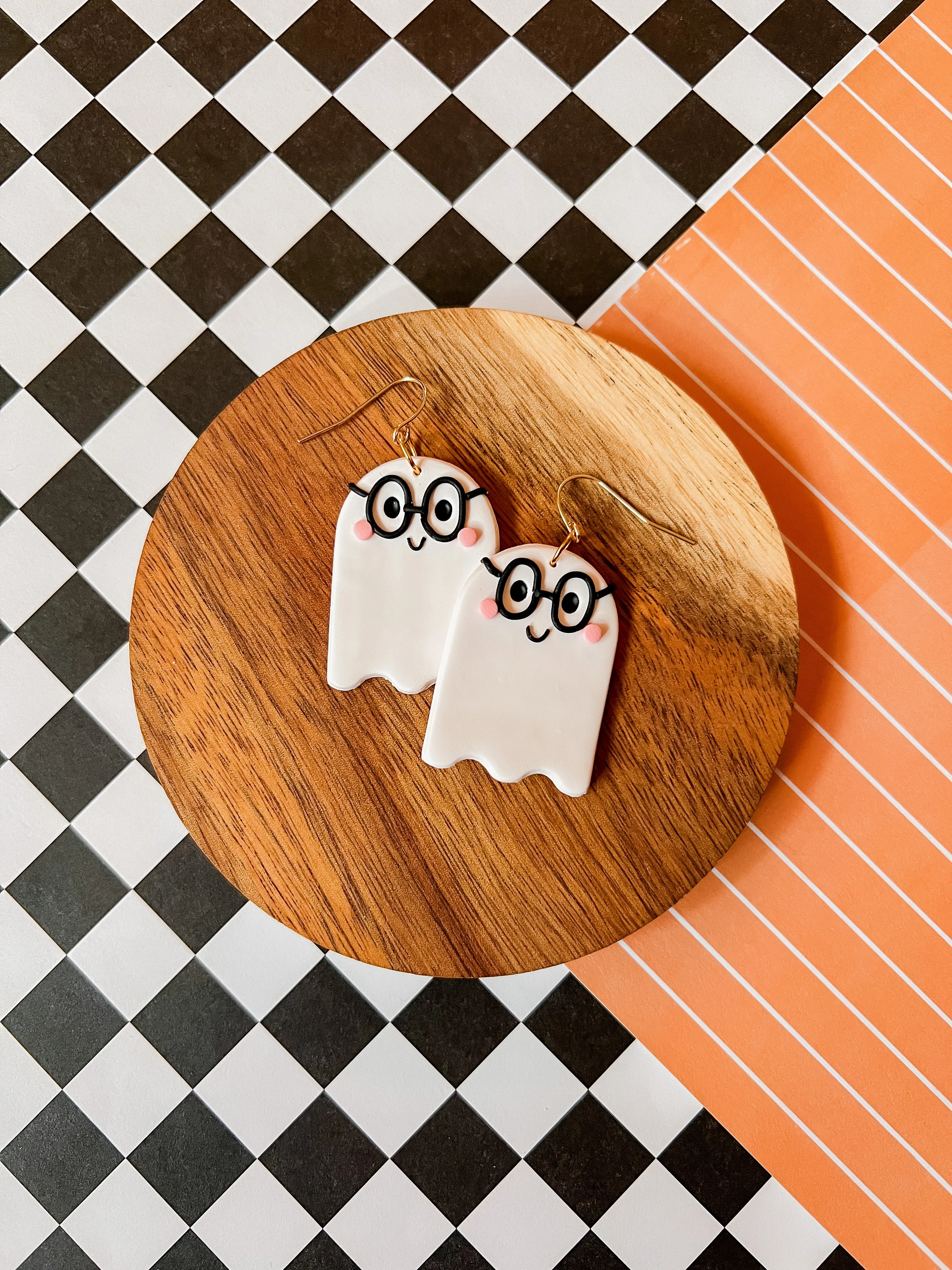 Costume Party Ghosts | Clay Earrings