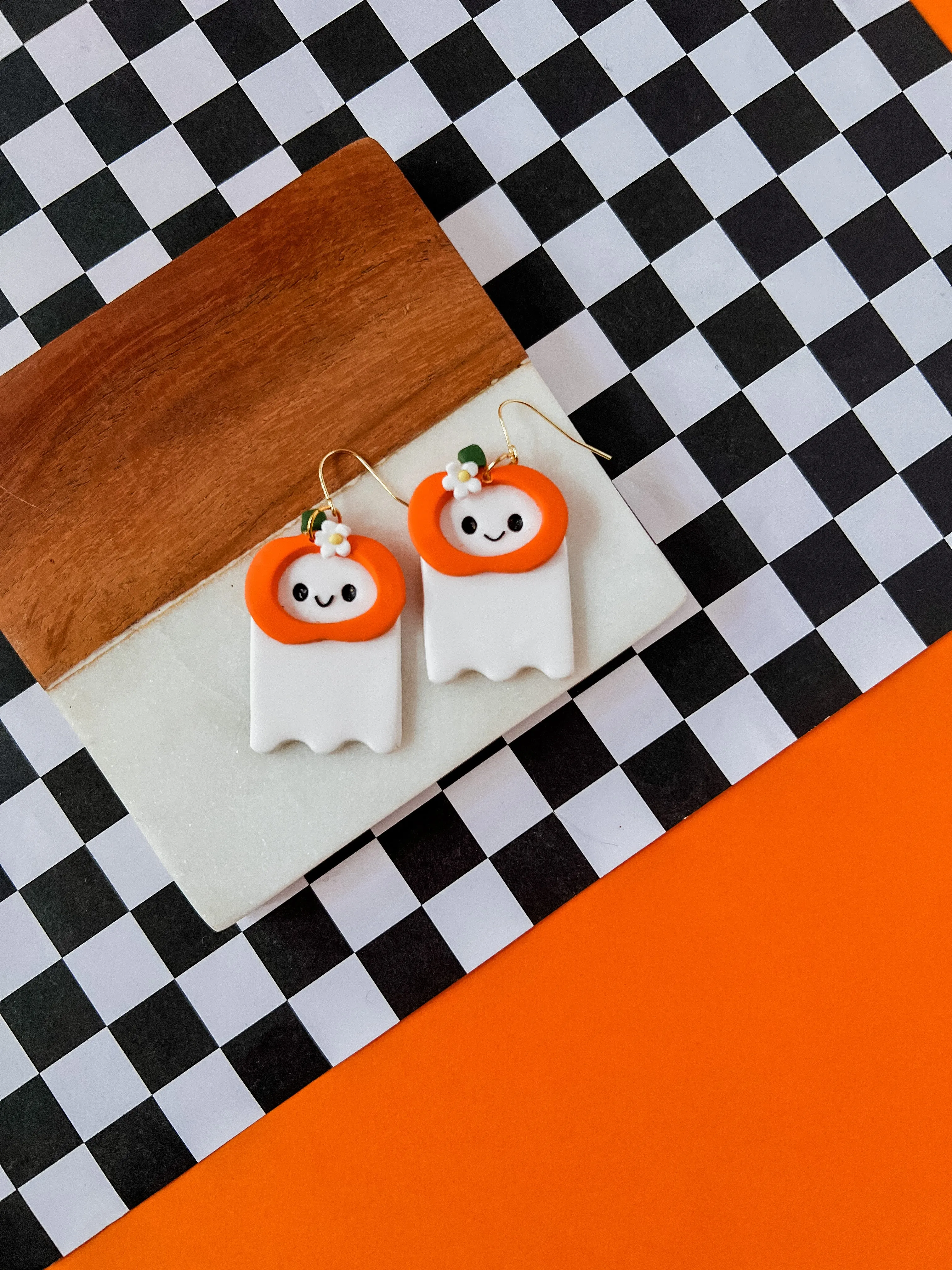 Costume Party Ghosts | Clay Earrings