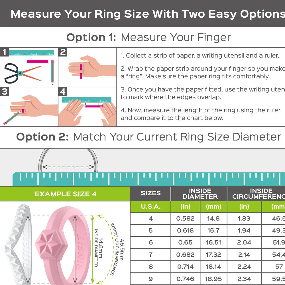 Couture Silicone Stackable Rings