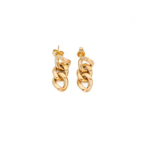 Cuban Link Drop Earrings