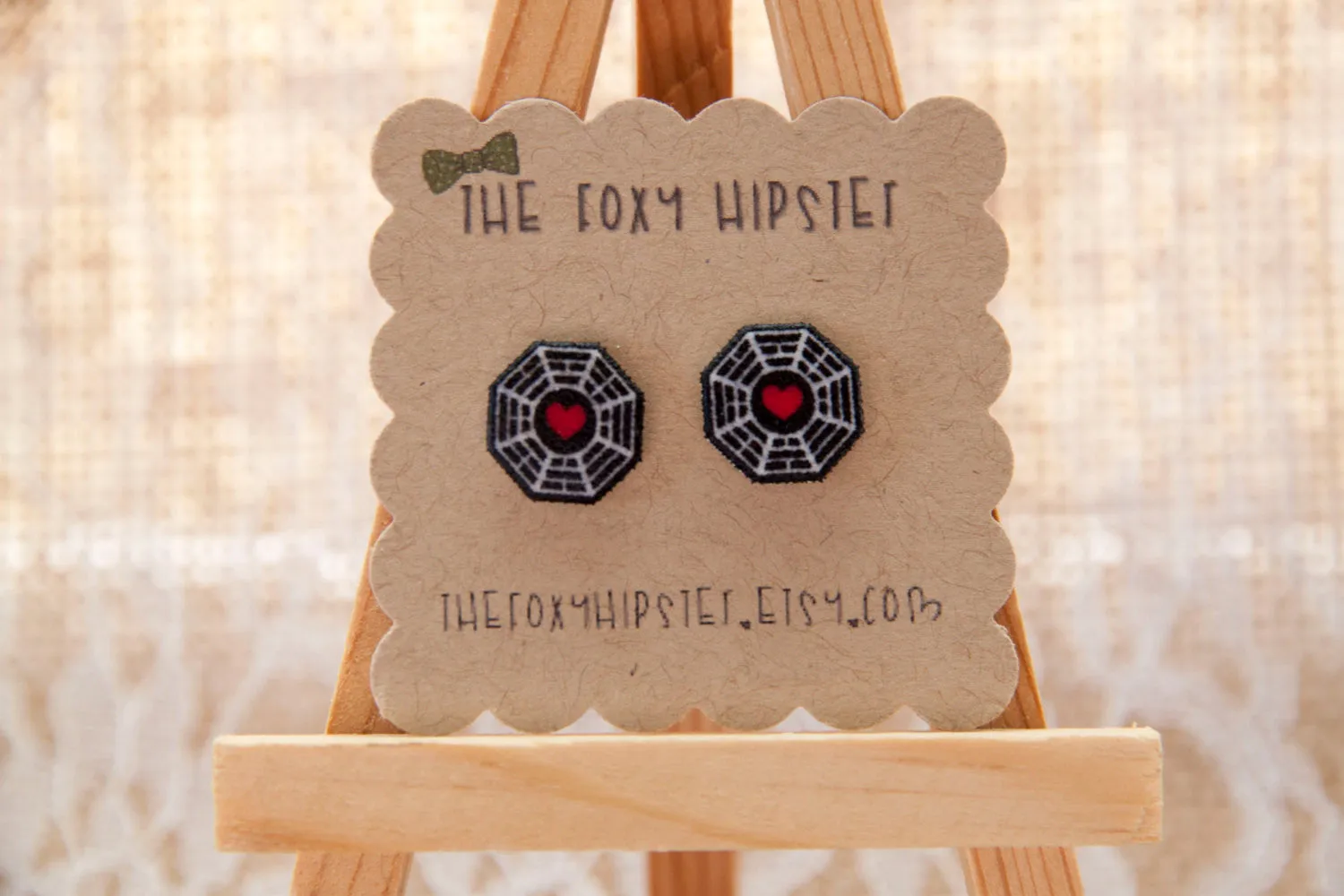 Dharma Initiative Lost  Inspired Stud Earrings