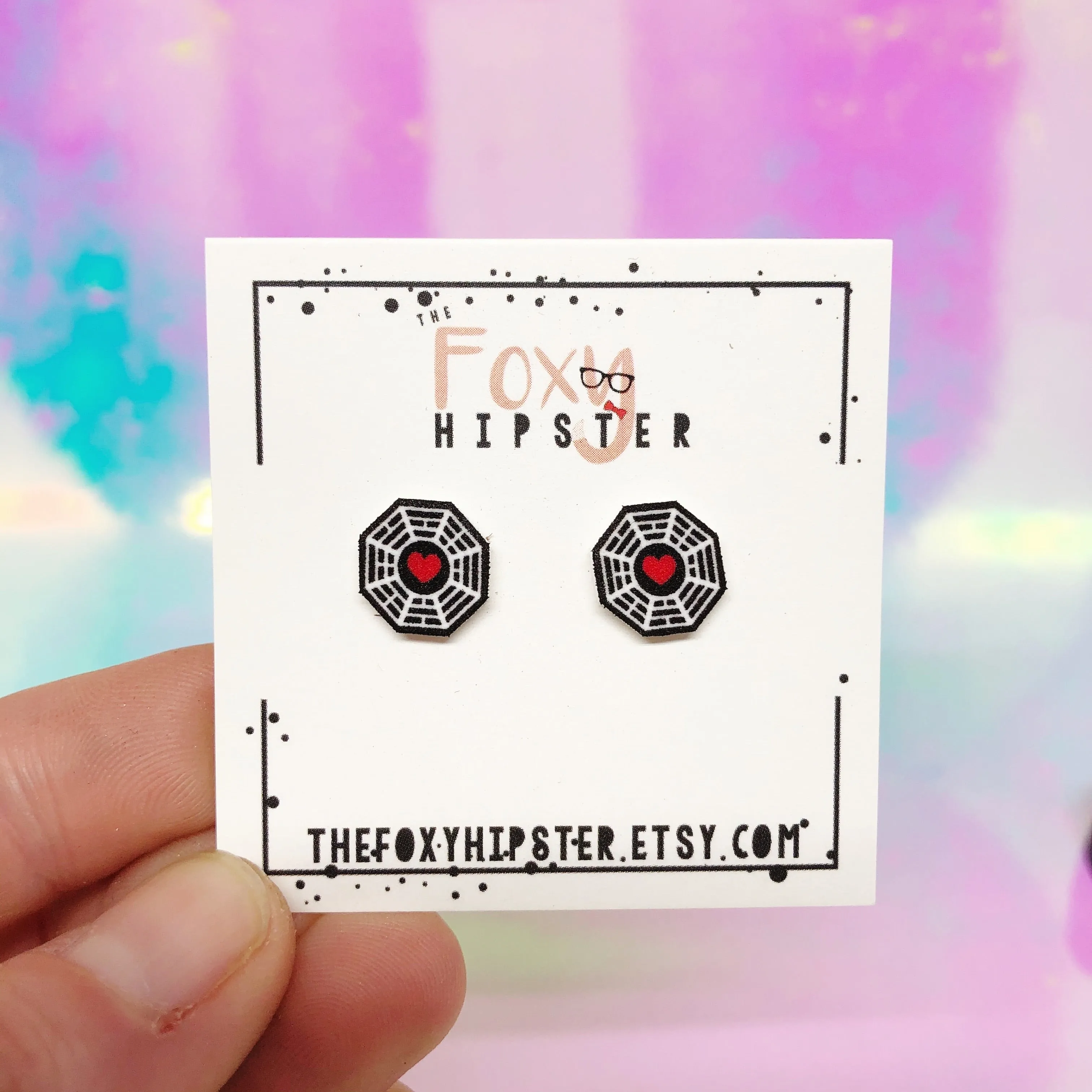 Dharma Initiative Lost  Inspired Stud Earrings