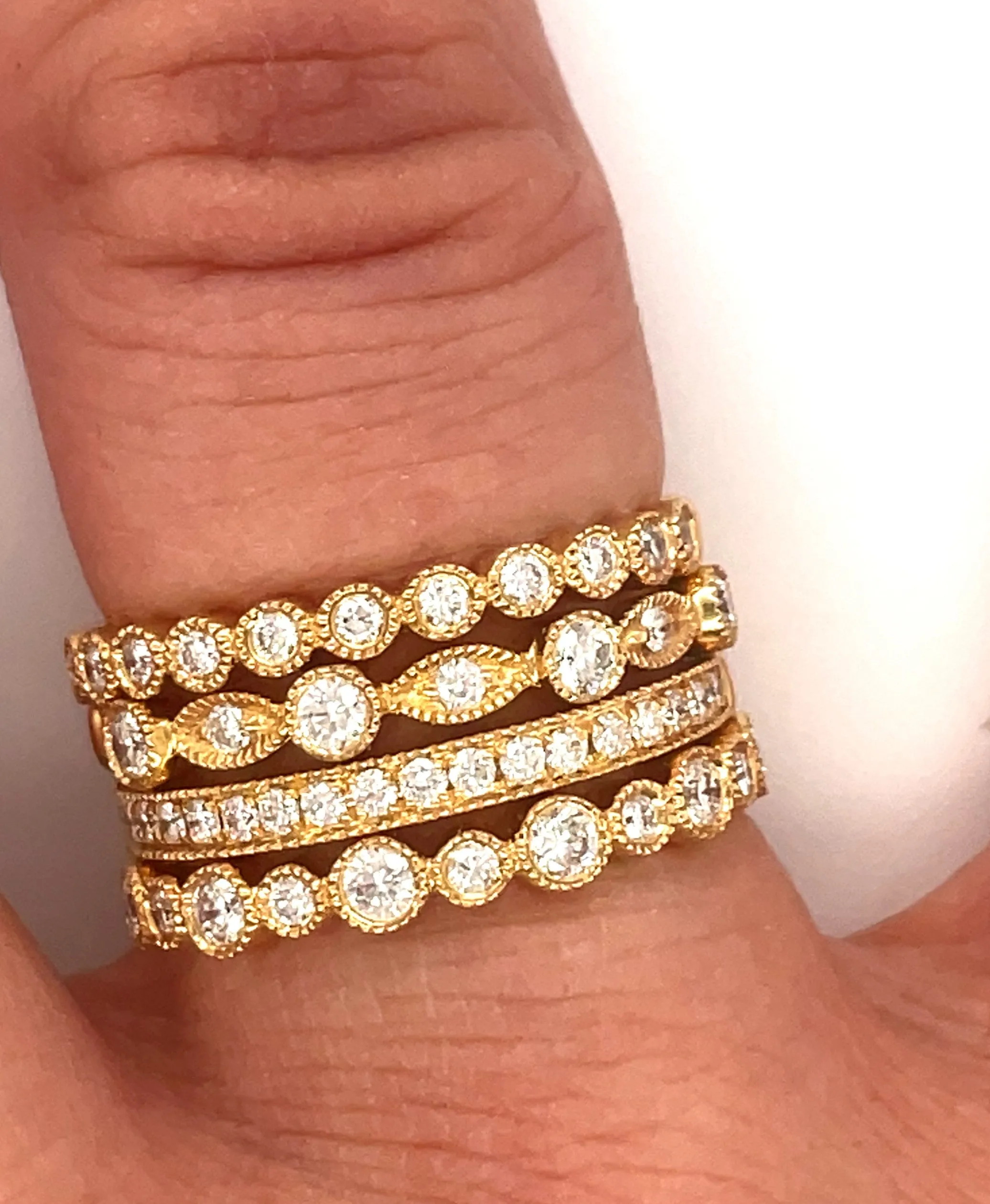 Diamond Band Stacking Set