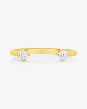 Diamond Duo Open Ring