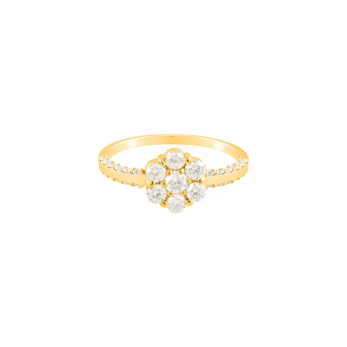 Diamond Flower Ring