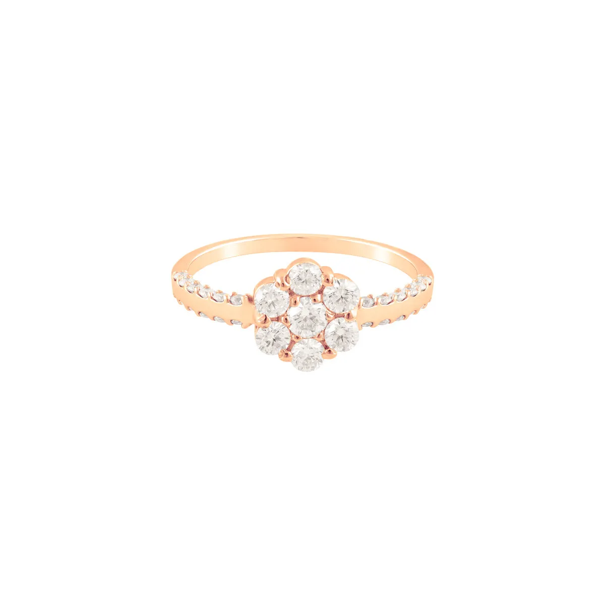 Diamond Flower Ring