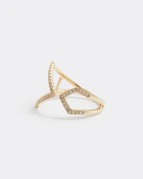 Diamond Geo Ring