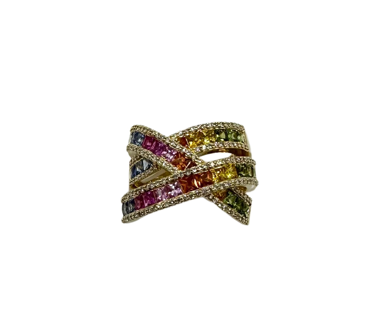 Effy Multi-Color Sapphire and Diamond Ring