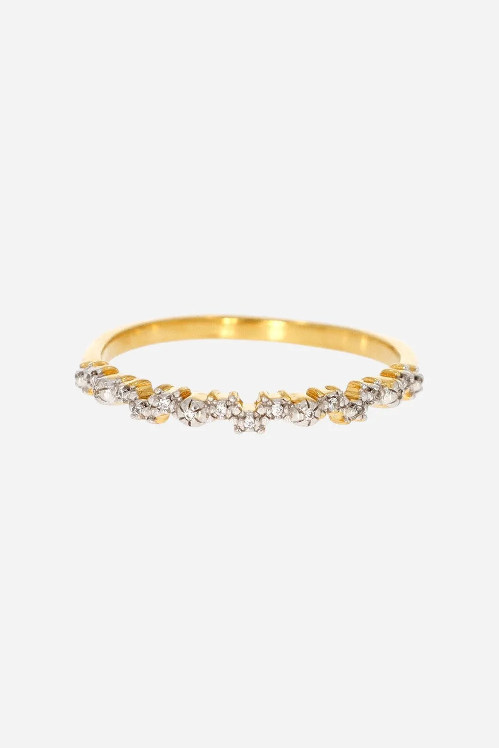 Ella Stein Shine Bright Stackable Ring in Gold Size 6