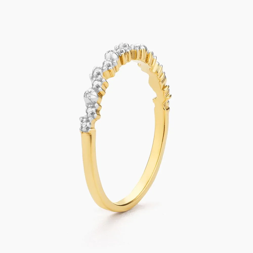 Ella Stein Shine Bright Stackable Ring in Gold - Size 7