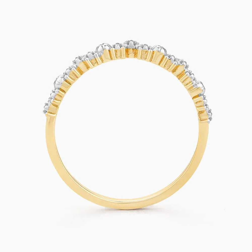 Ella Stein Shine Bright Stackable Ring in Gold - Size 7