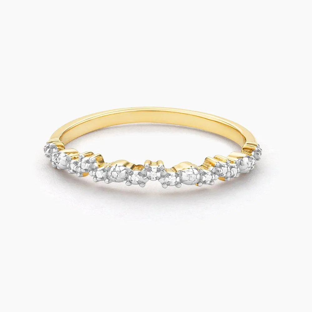 Ella Stein Shine Bright Stackable Ring in Gold - Size 7